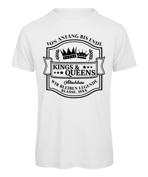 Kings and Queens Legenden - Abschluss T-Shirt Weiß
